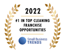 2022 Small Business Trends #1 Top Cleaning Franchise Opportunities award